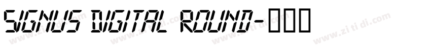 Signus Digital Round字体转换